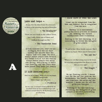 Master's Manuscript Washi Tape