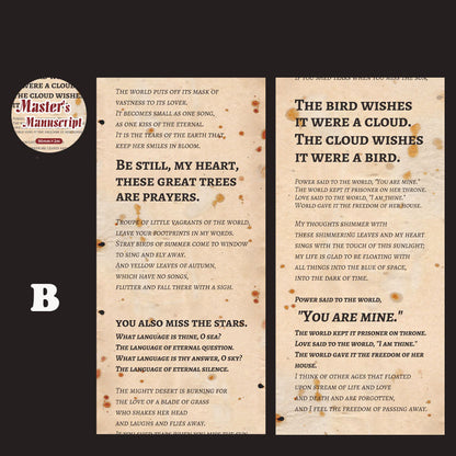 Master's Manuscript Washi Tape