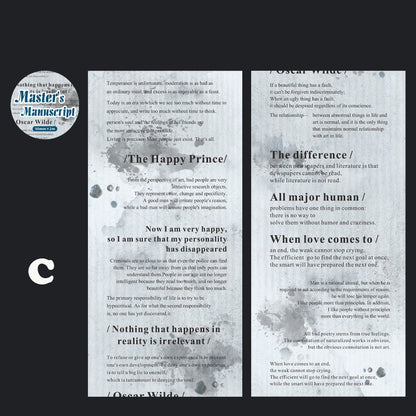 Master's Manuscript Washi Tape