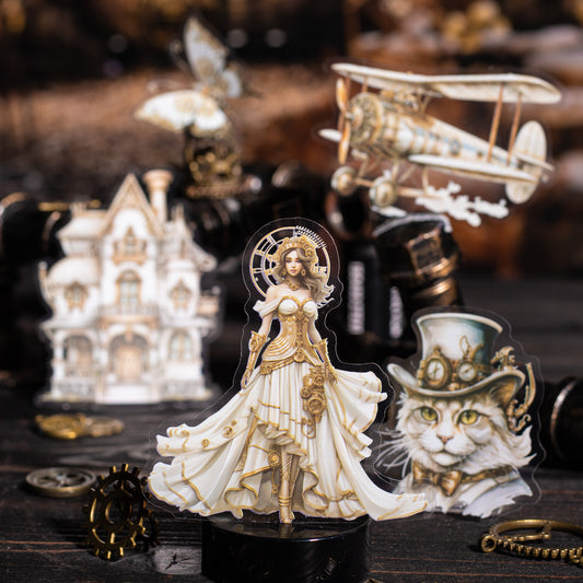 Mechanical Experiment Station Sticker 20pcs