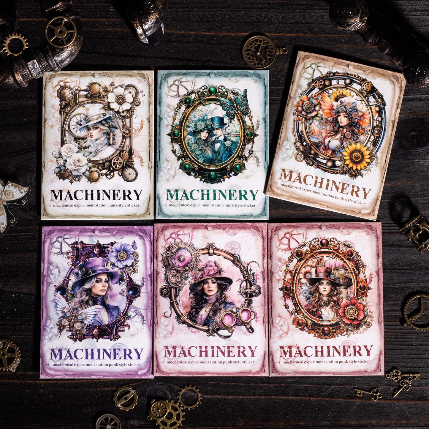 Mechanical Experiment Station Sticker 20pcs