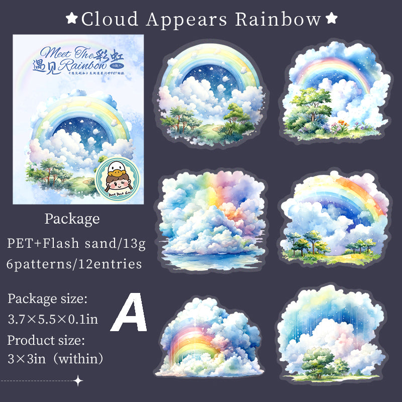 Meet The Rainbow Sticker 12pcs