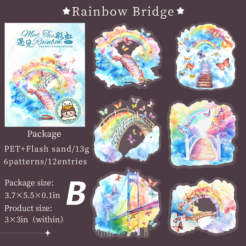 Meet The Rainbow Sticker 12pcs