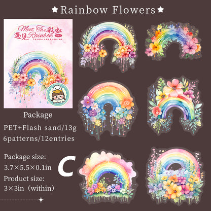 Meet The Rainbow Sticker 12pcs