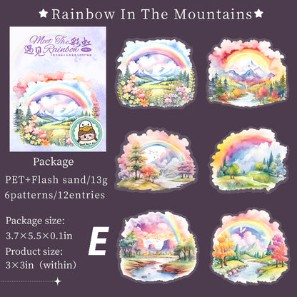 Meet The Rainbow Sticker 12pcs