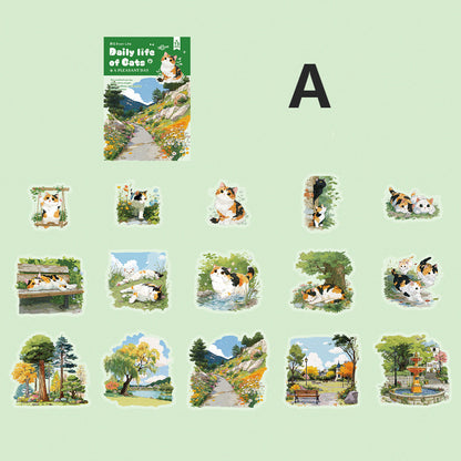 Meow Meow's Daily Life Sticker 15pcs