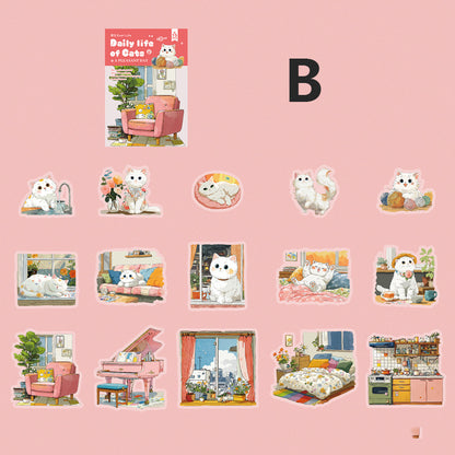 Meow Meow's Daily Life Sticker 15pcs