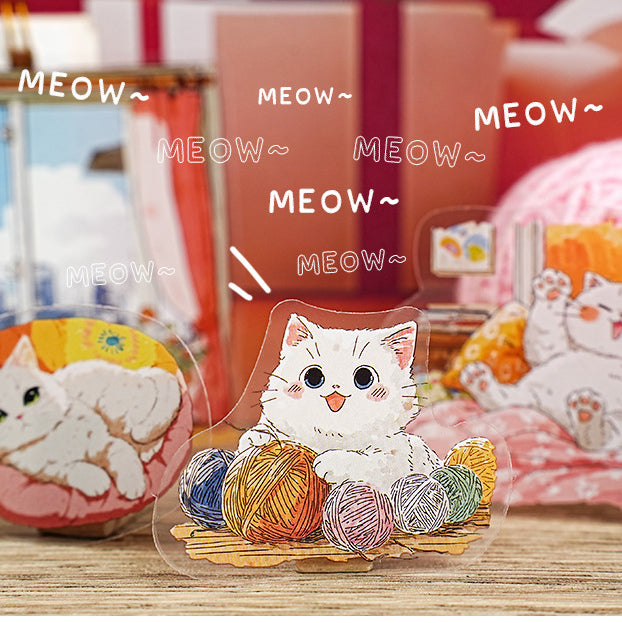 Meow Meow's Daily Life Sticker 15pcs