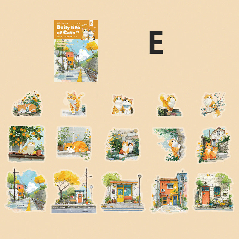 Meow Meow's Daily Life Sticker 15pcs