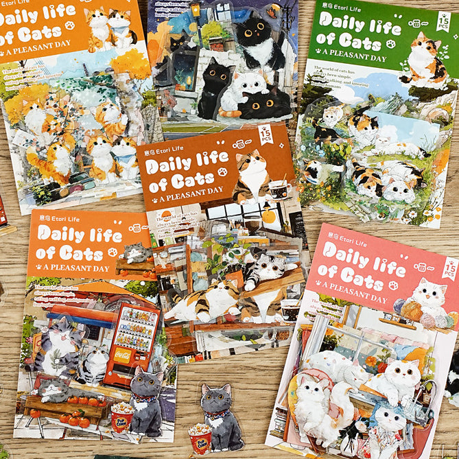 Meow Meow's Daily Life Sticker 15pcs