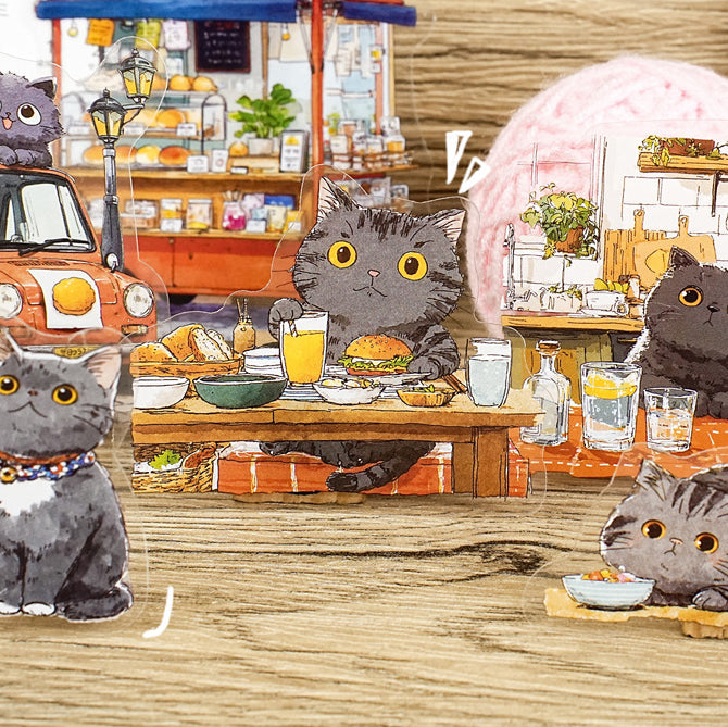 Meow Meow's Daily Life Sticker 15pcs