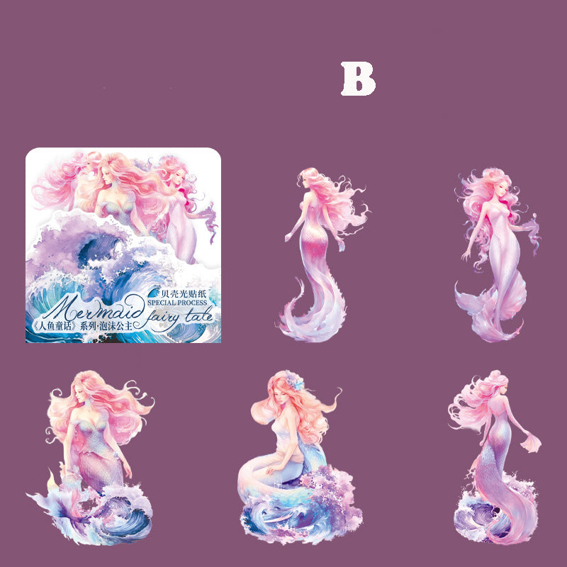 Mermaid Fairy Tale Sticker 5pcs