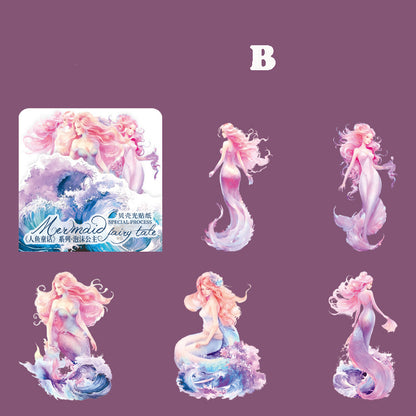 Mermaid Fairy Tale Sticker 5pcs
