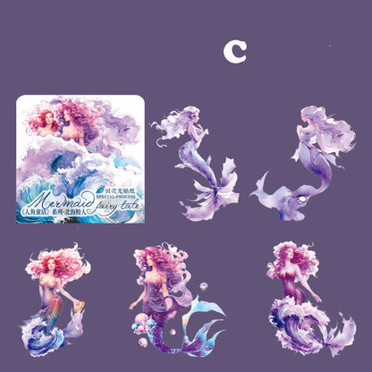 Mermaid Fairy Tale Sticker 5pcs