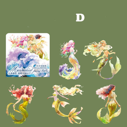 Mermaid Fairy Tale Sticker 5pcs