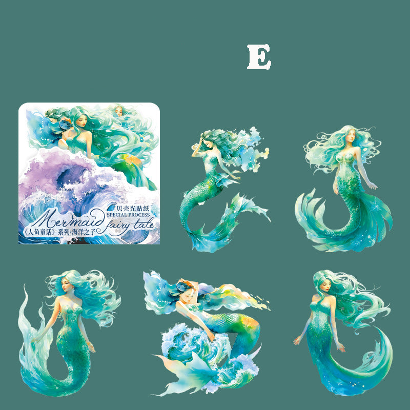Mermaid Fairy Tale Sticker 5pcs