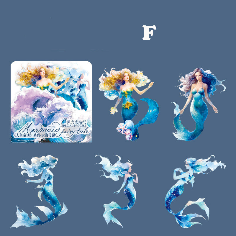 Mermaid Fairy Tale Sticker 5pcs