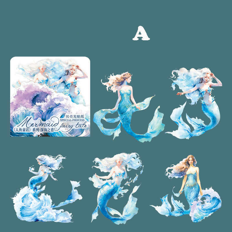 Mermaid Fairy Tale Sticker 5pcs