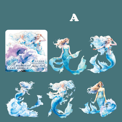 Mermaid Fairy Tale Sticker 5pcs