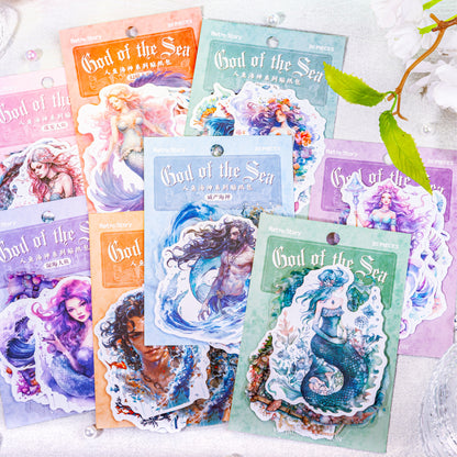 Mermaid Sea God Sticker 20pcs