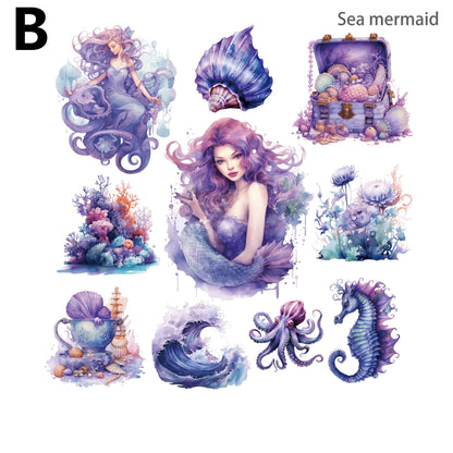 Mermaid Sea God Sticker 20pcs