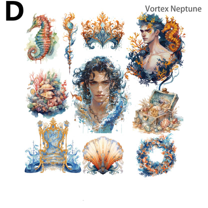 Mermaid Sea God Sticker 20pcs