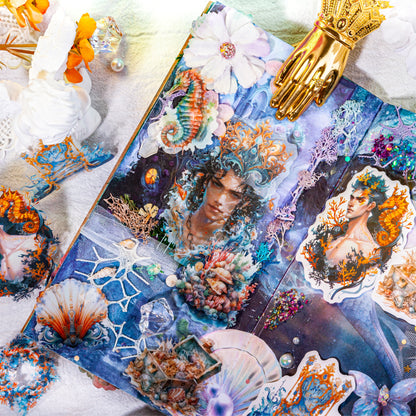 Mermaid Sea God Sticker 20pcs