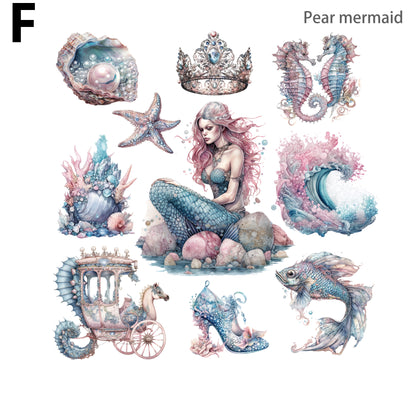 Mermaid Sea God Sticker 20pcs