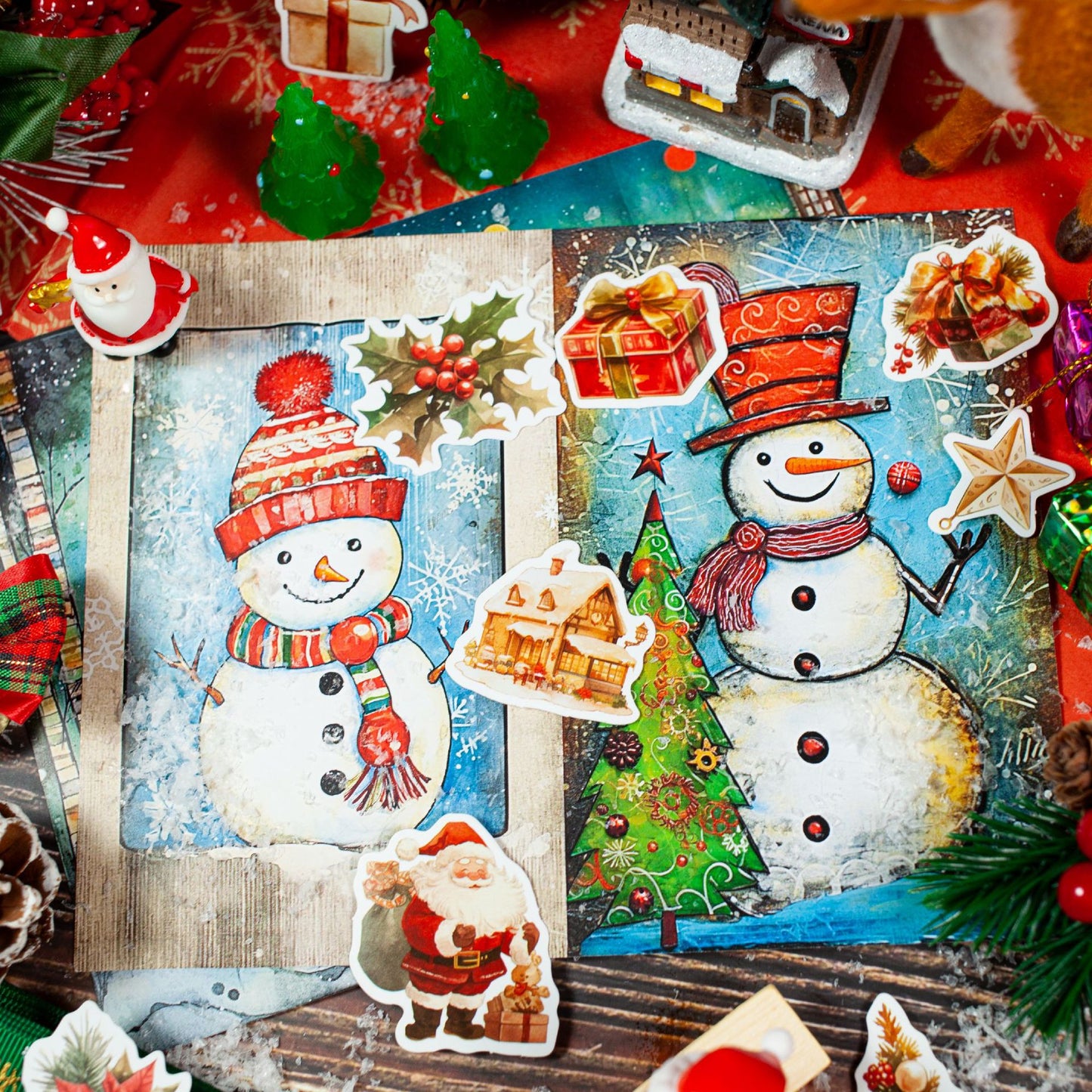 Merry Christmas Stickers Box 46pcs