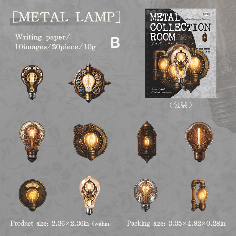 Metal Collection Room Sticker 20pcs