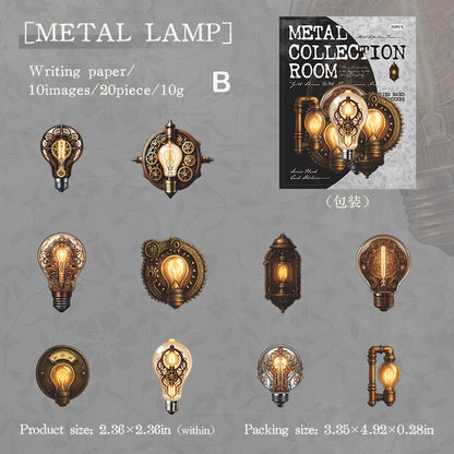 Metal Collection Room Sticker 20pcs