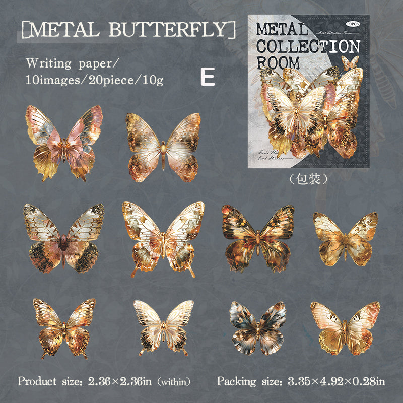 Metal Collection Room Sticker 20pcs