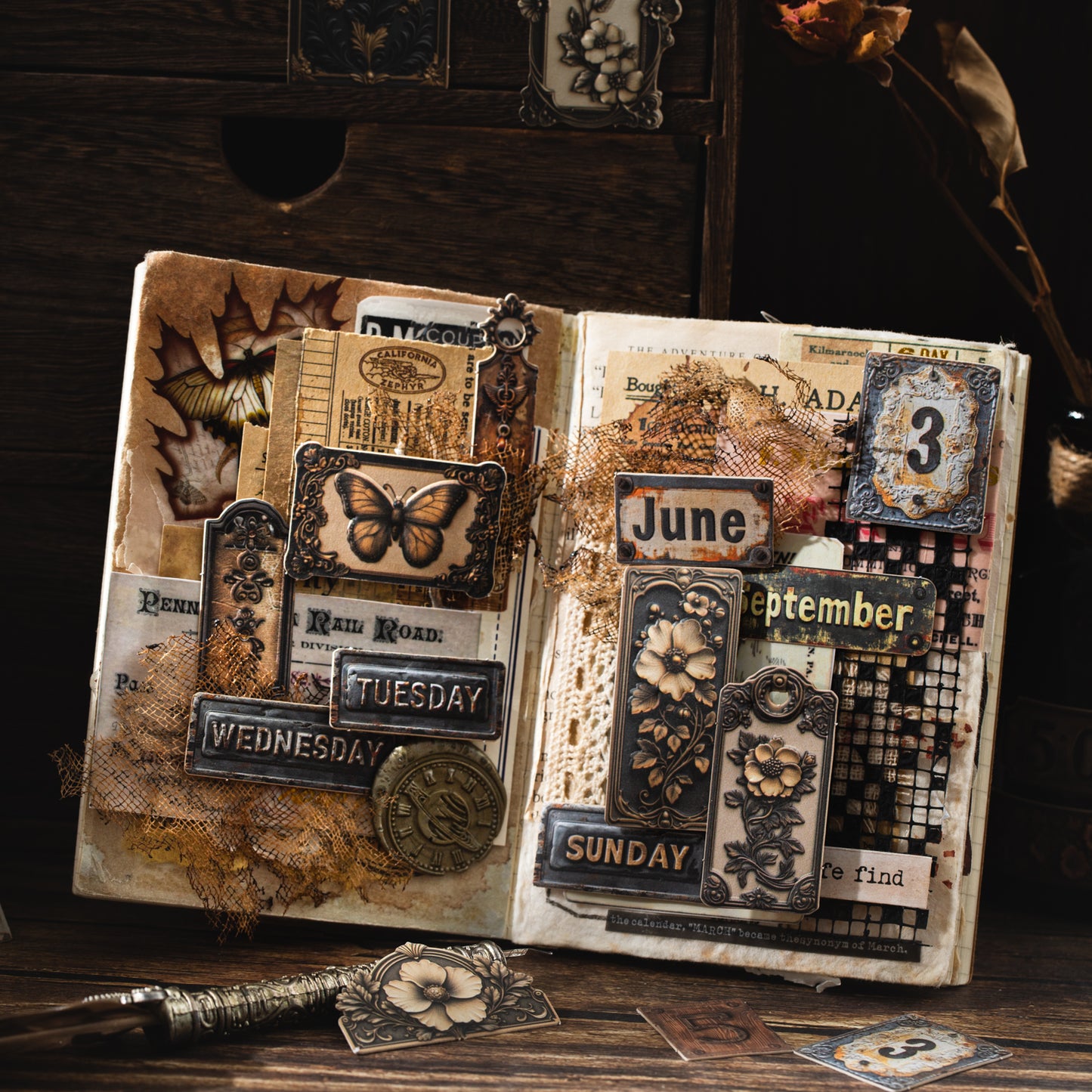 Metal Imprini Sticker 20pcs