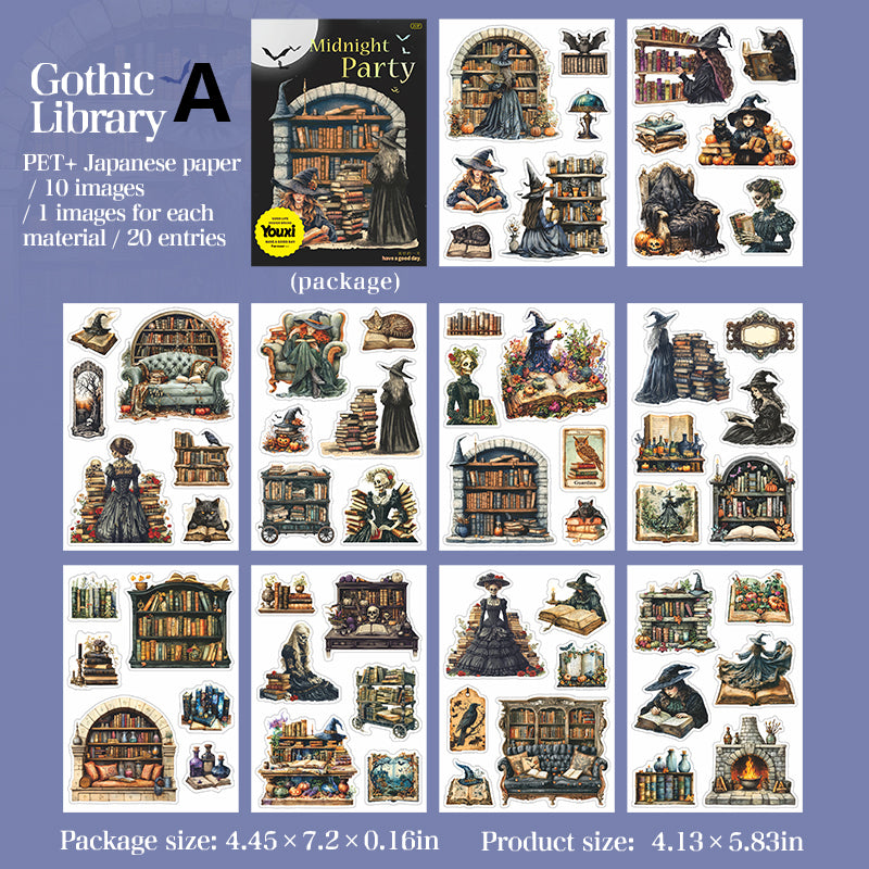 Midnight Party Sticker Book 20pcs