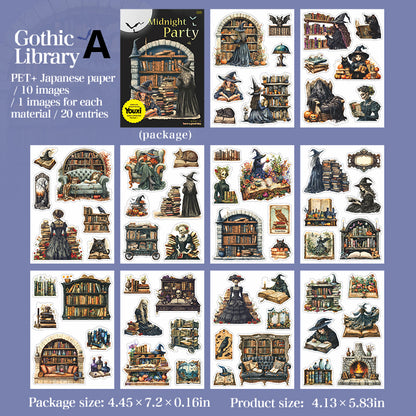 Midnight Party Sticker Book 20pcs