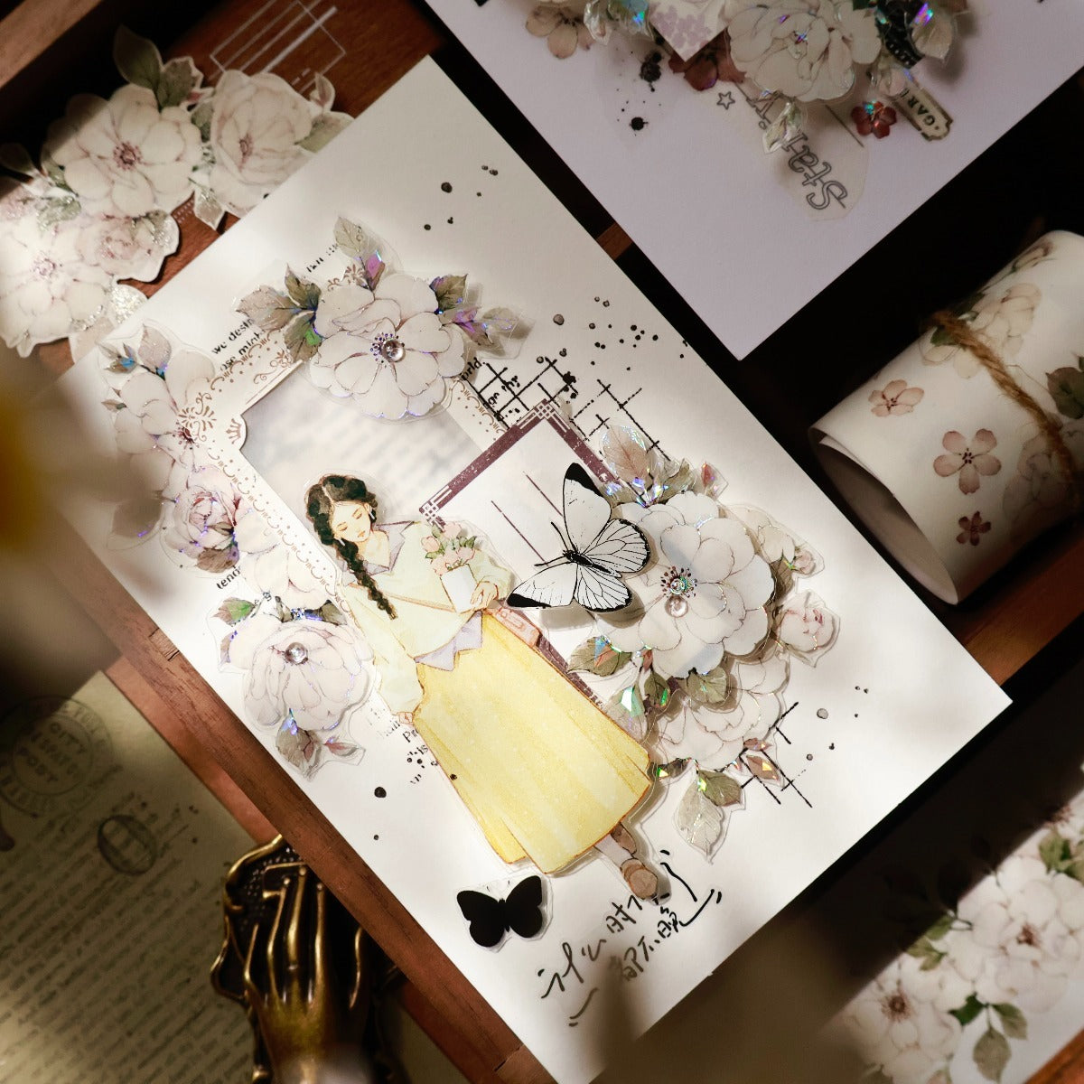 5.2cm*100cm Moonlight Rose Tape