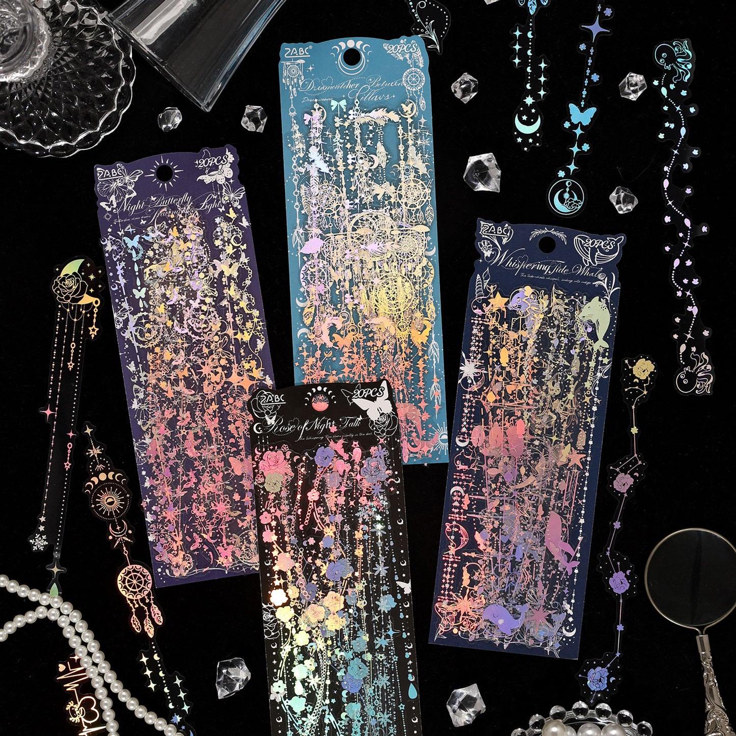 Moonlit Tidal Night Sticker 20pcs