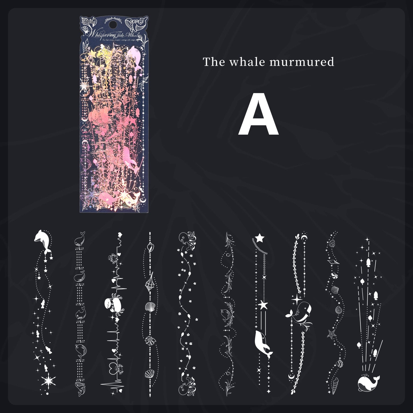 Moonlit Tidal Night Sticker 20pcs
