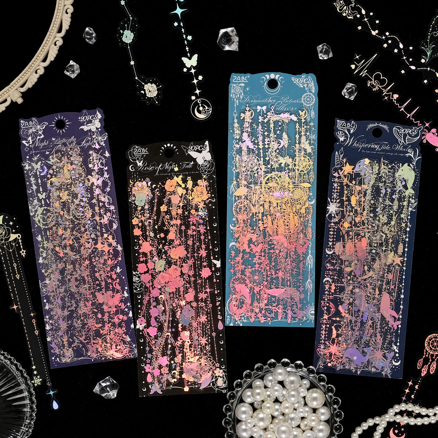 Moonlit Tidal Night Sticker 20pcs