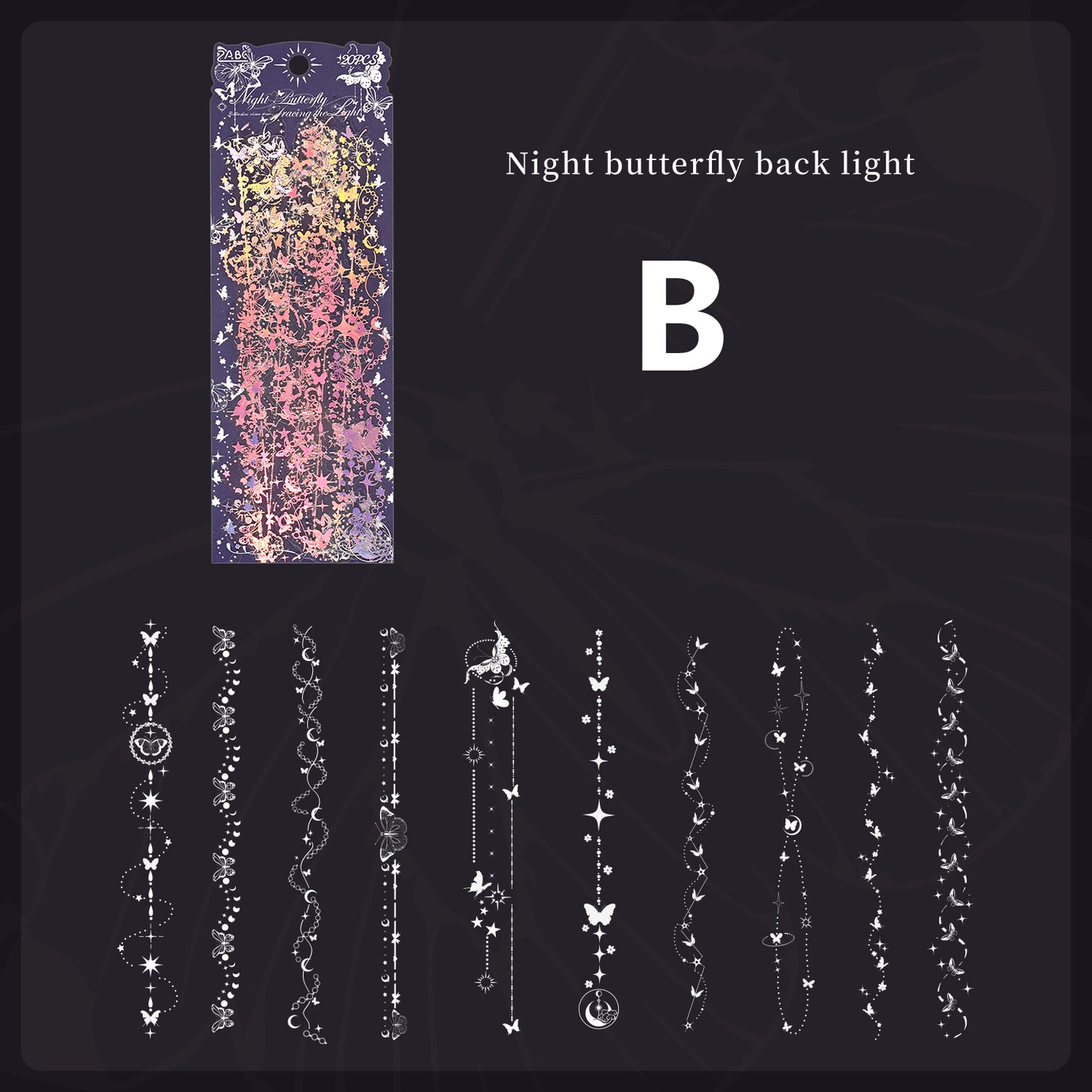 Moonlit Tidal Night Sticker 20pcs