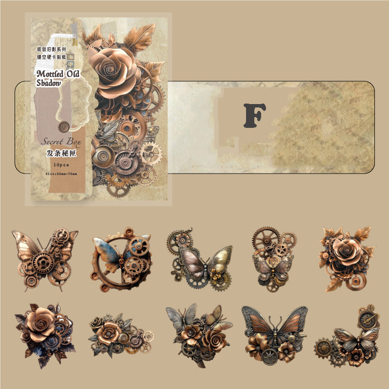 Mottled Old Shadow Sticker 10pcs