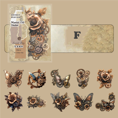 Mottled Old Shadow Sticker 10pcs