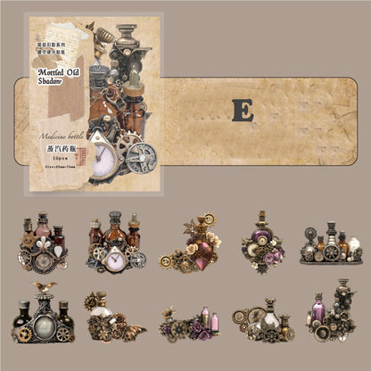 Mottled Old Shadow Sticker 10pcs