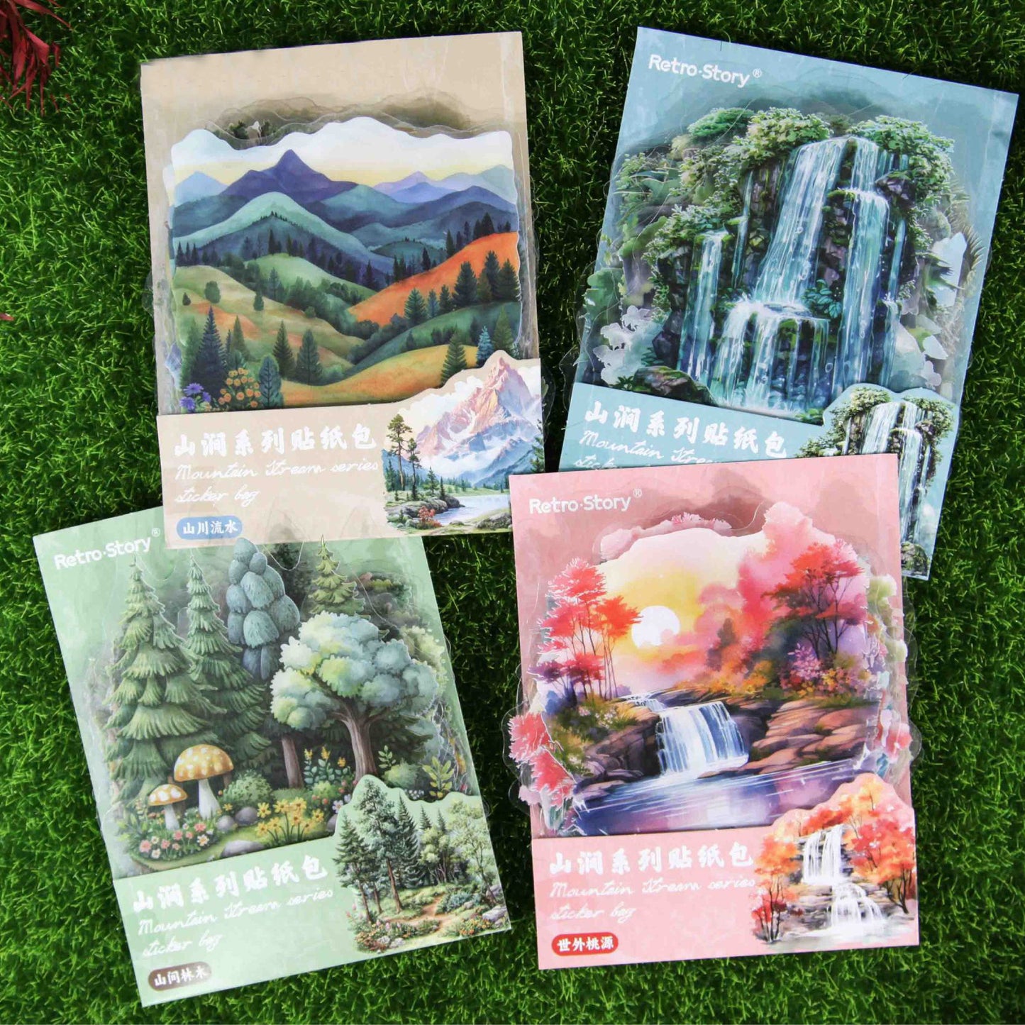 Mountain Stream Stickers 20pcs