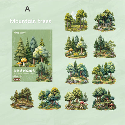 Mountain Stream Stickers 20pcs