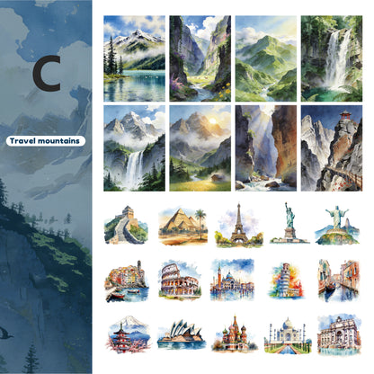 Mountain Wilderness Companion Sticker 46pcs