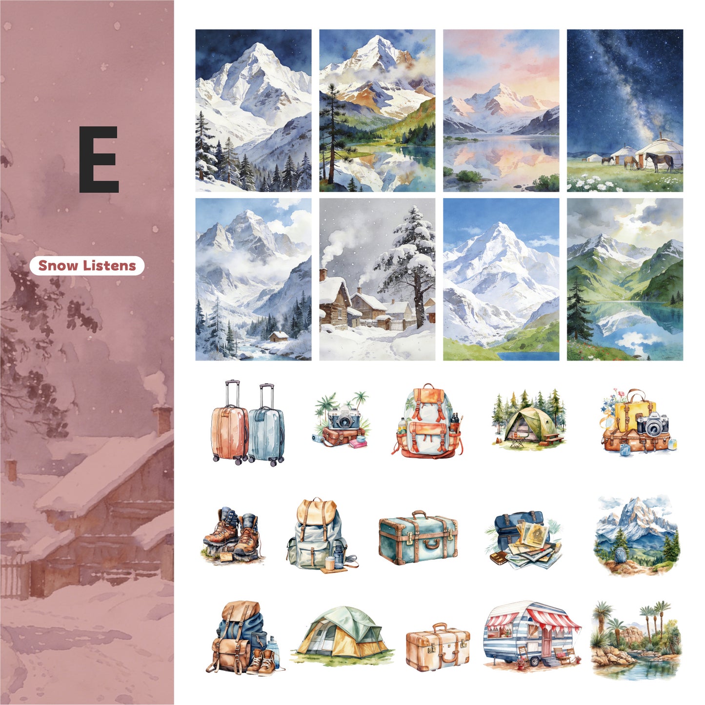 Mountain Wilderness Companion Sticker 46pcs