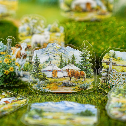 Mountains and Rivers in Art Sticker 20pcs