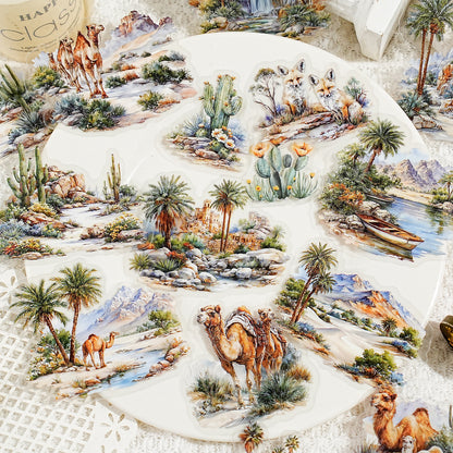 Mountains and Rivers in Art Sticker 20pcs