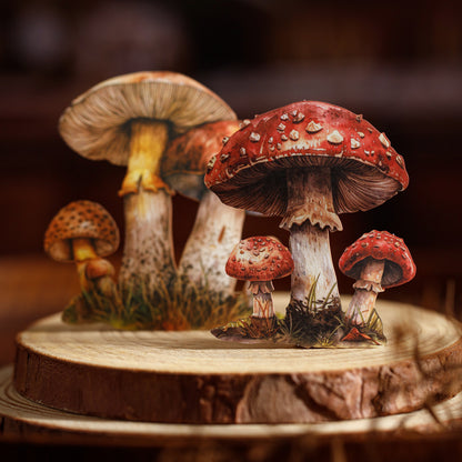 Mushroom Specimen Collection Sticker 25pcs